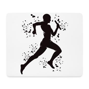 Coureur de relais, Course de relais, Course de relais, Course de relais - Tapis de souris (format paysage) - blanc - Devant