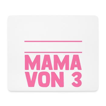 Mom of 3 children - Mouse Pad (horizontal) - white - Front