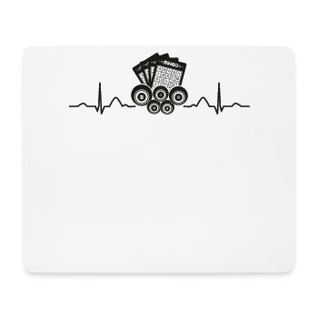 Bingo Cards Heartbeat Ekg Bingo - Mouse Pad (horizontal) - white - Front