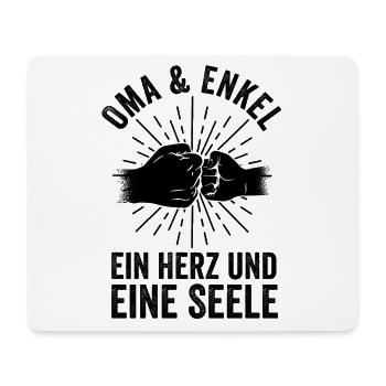 Großmutter Enkel Oma - Mousepad (Querformat) - Weiß - Vorne
