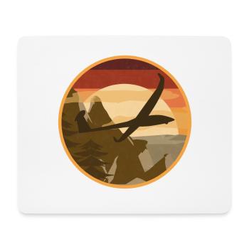 Rc-flugzeug Segelflugzeug Modellflugzeug Pilot - Mousepad (Querformat) - Weiß - Vorne