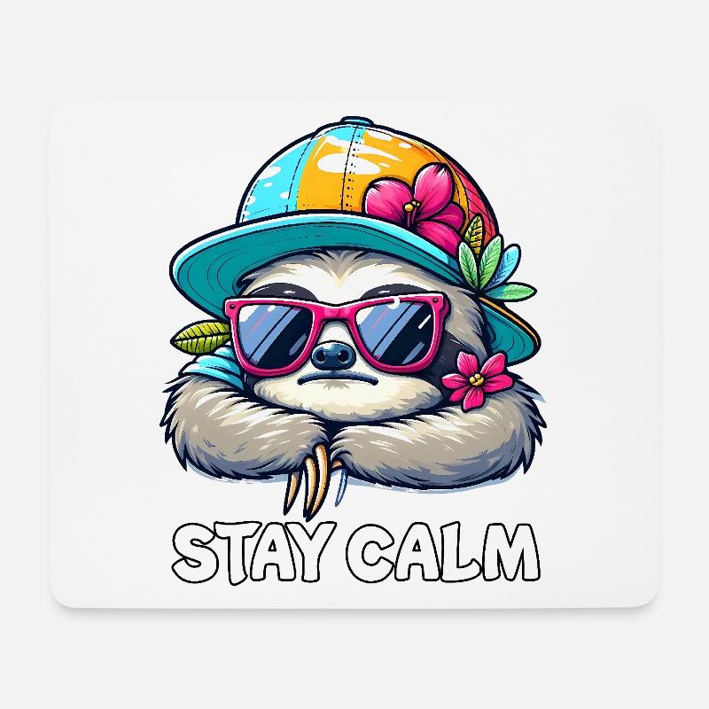 Sloth - Mouse Pad (horizontal) - white