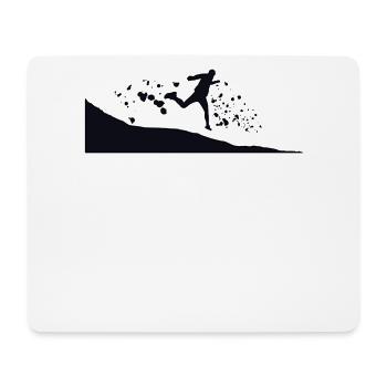 Trail Runner Cross Trail Bergläufer - Mousepad (Querformat) - Weiß - Vorne