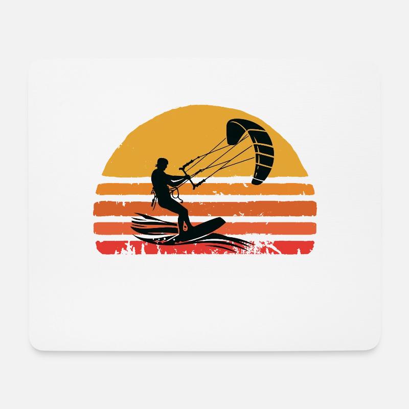 I Can't I Kite Gift Humor - Mousepad (Querformat) - Weiß