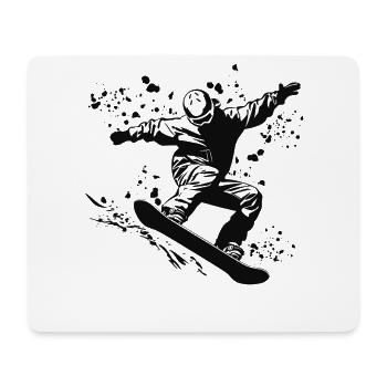 Snowboarder Snowboarding Snowboard - Mousepad (Querformat) - Weiß - Vorne