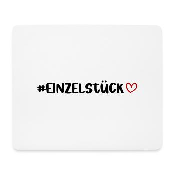 Unique piece of heart - Mouse Pad (horizontal) - white - Front