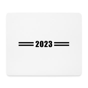 2023 Jahr - Mousepad (Querformat) - Weiß - Vorne