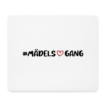 Girls Gang Team Women Heart - Mouse Pad (horizontal) - white - Front