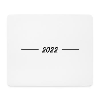 2022 linie - Mousepad (Querformat) - Weiß - Vorne