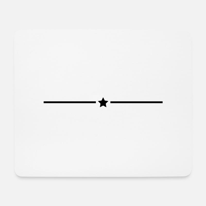 stern linie - Mousepad (Querformat) - Weiß