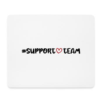 Support Team Herz - Mousepad (Querformat) - Weiß - Vorne