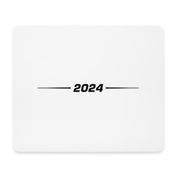 2024 Jahr - Mousepad (Querformat) - Weiß - Vorne