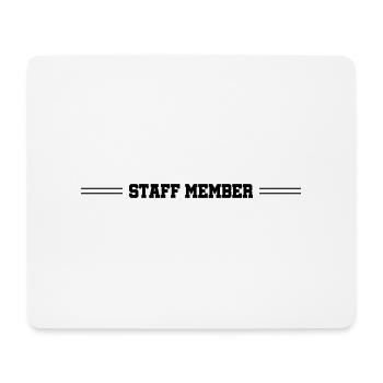 Staff Member - Mouse Pad (horizontal) - white - Front