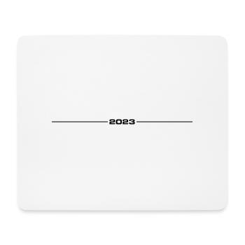 2023 Strich - Mousepad (Querformat) - Weiß - Vorne