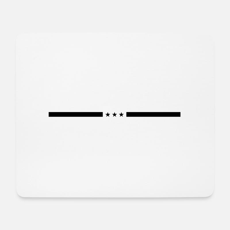 Stern Linie Element - Mousepad (Querformat) - Weiß