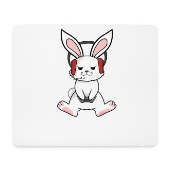 So zockt der Osterhase - Mousepad (Querformat) - Weiß - Vorne