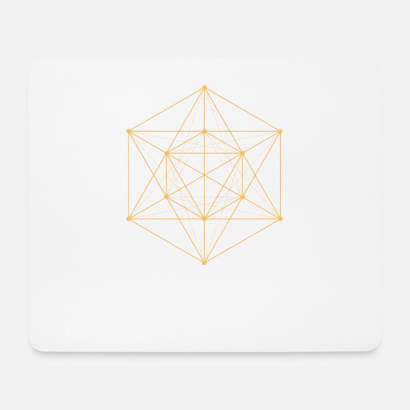 Géométrie sacrée - Hexagone - Tapis de souris (format paysage) - blanc