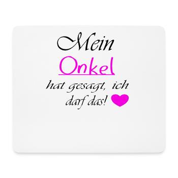 Onkel Geschenk Geschenkidee lustig Baby - Mousepad (Querformat) - Weiß - Vorne