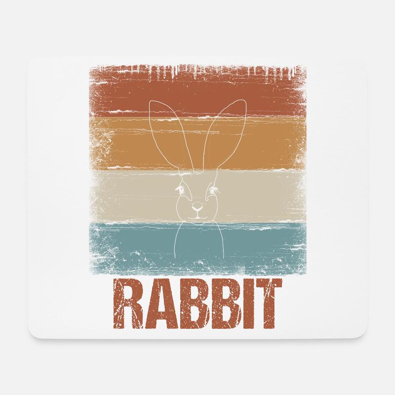 Rabbit rabbit Rabbit - Mouse Pad (horizontal) - white