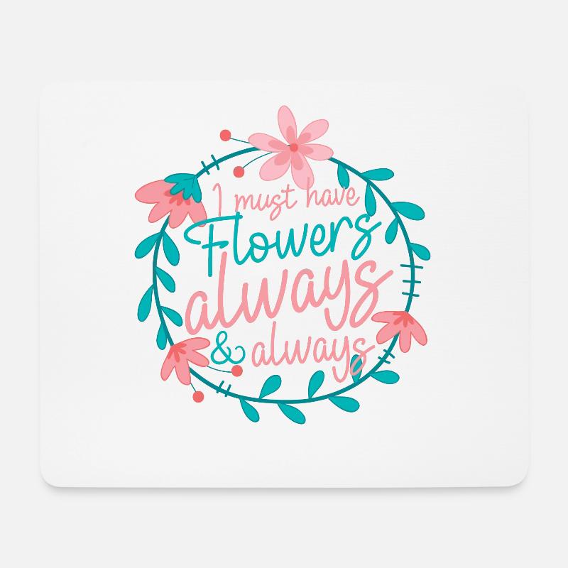 Blumen Florist Floristik Floristin Spruch - Mousepad (Querformat) - Weiß