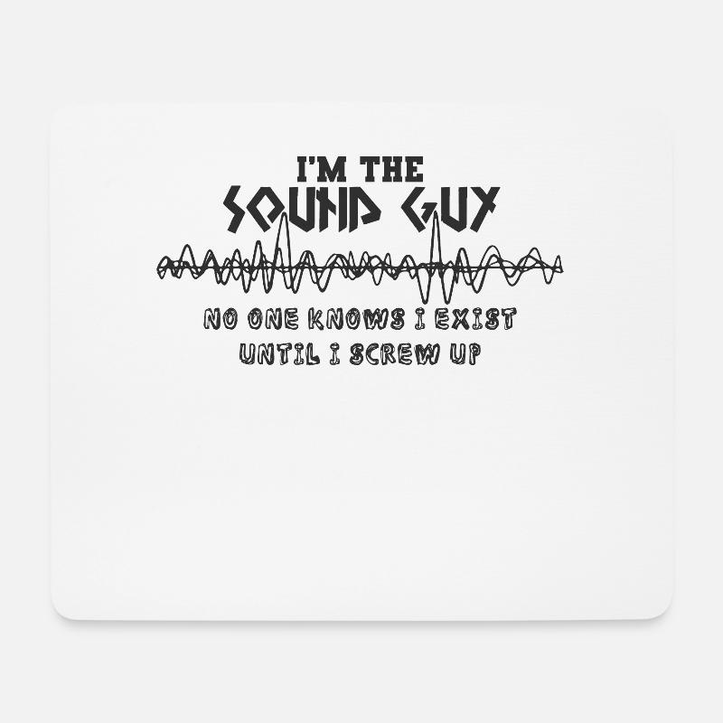 Tontechniker - Mousepad (Querformat) - Weiß
