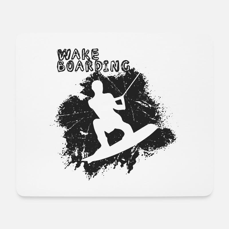 Wakeboarder - Mousepad (Querformat) - Weiß
