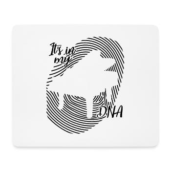 Empreinte digitale de piano de musique - Tapis de souris (format paysage) - blanc - Devant