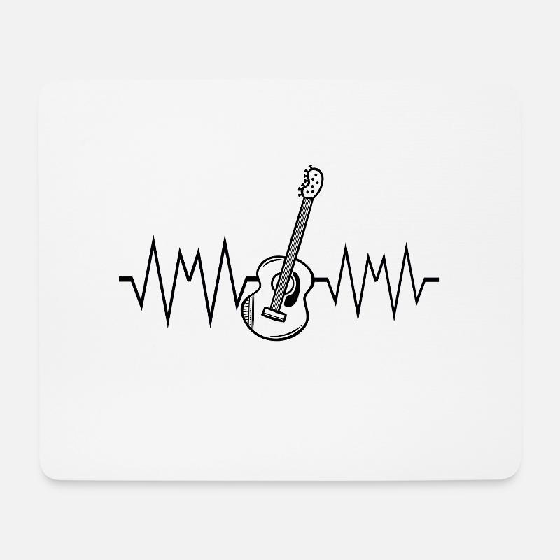 Musique - Tapis de souris (format paysage) - blanc