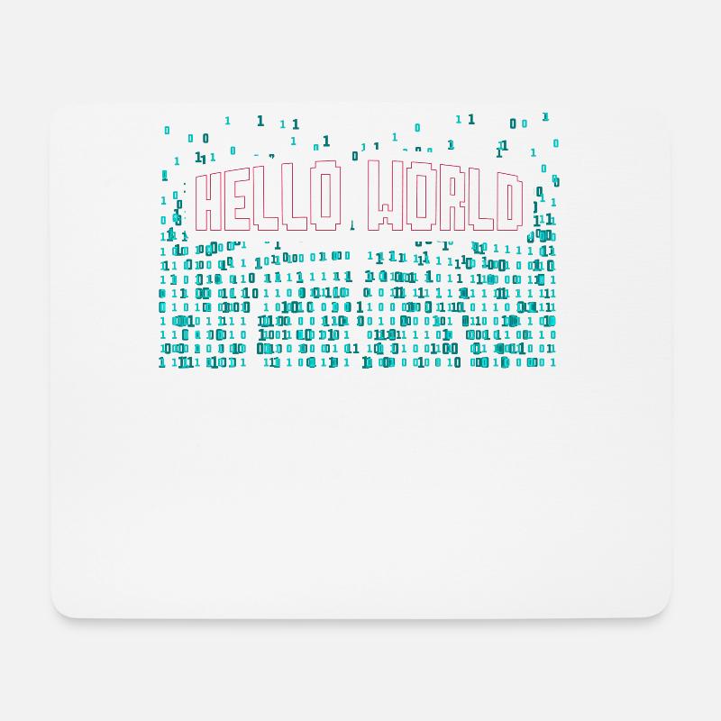 Hello World Computer Scientist Gift - Mousepad (Querformat) - Weiß