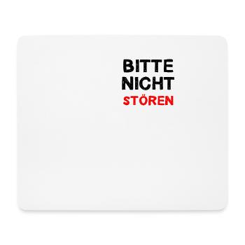 Bitte Nicht Stören Arbeit Arbeiten Geschenkidee - Mousepad (Querformat) - Weiß - Vorne