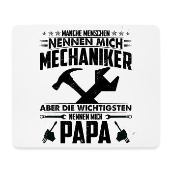 Mechaniker Papa manche Menschen nennen mich - Mousepad (Querformat) - Weiß - Vorne