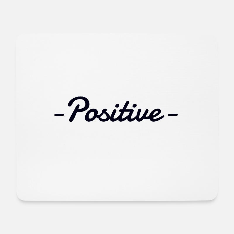 Positiv - Mousepad (Querformat) - Weiß