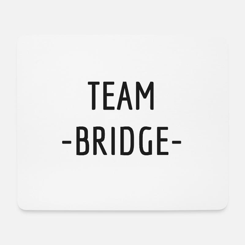 Team Bridge - Mousepad (Querformat) - Weiß