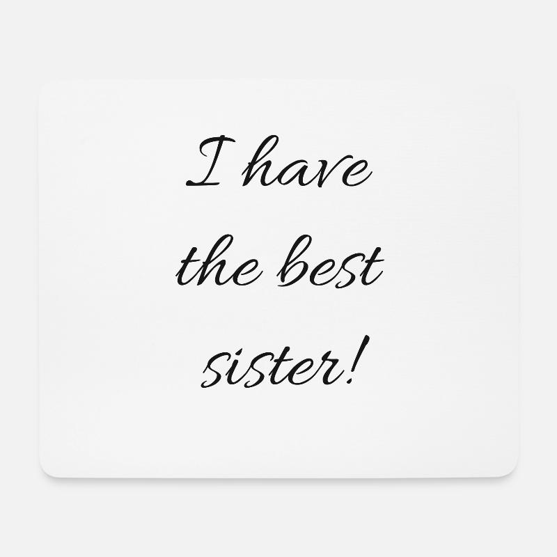 best sister - Mousepad (Querformat) - Weiß