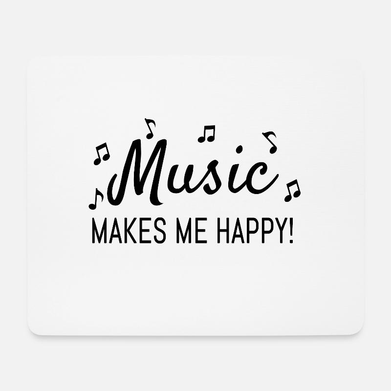 Musik - Mousepad (Querformat) - Weiß