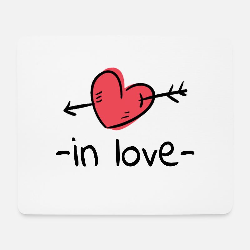 in love - Mousepad (Querformat) - Weiß