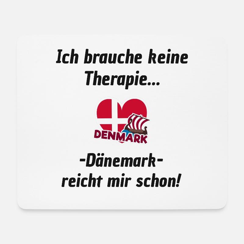 Dänemark - Mousepad (Querformat) - Weiß