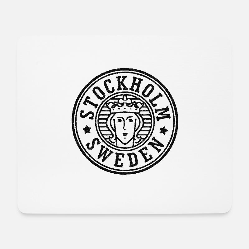 Stockholm - Mousepad (Querformat) - Weiß