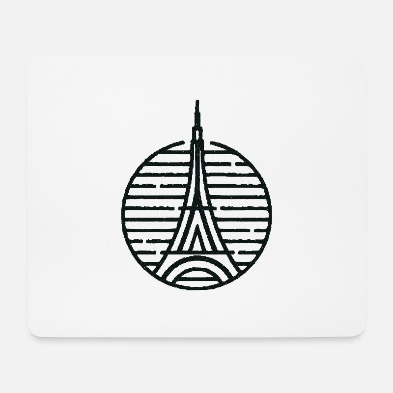 Paris - Mousepad (Querformat) - Weiß