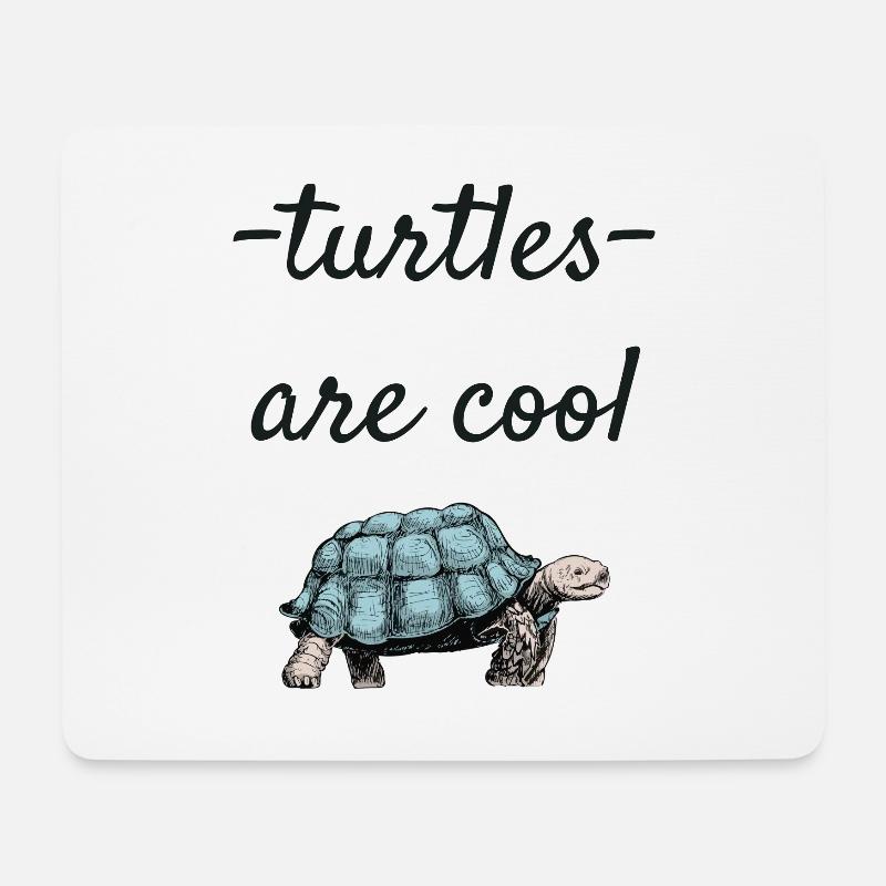 Schildkröte - Mousepad (Querformat) - Weiß