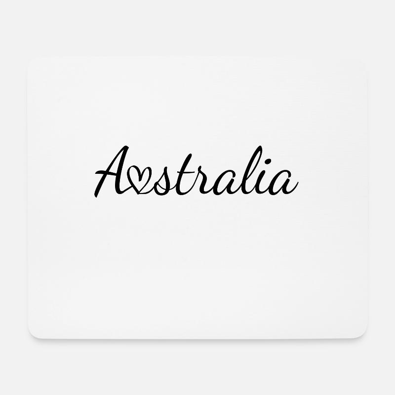 Australien - Mousepad (Querformat) - Weiß