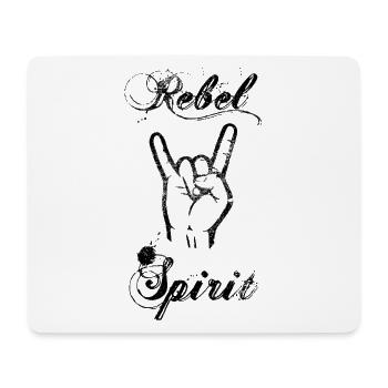 Rebel Spirit Rebell Spruch Pommesgabel Geschenk - Mousepad (Querformat) - Weiß - Vorne