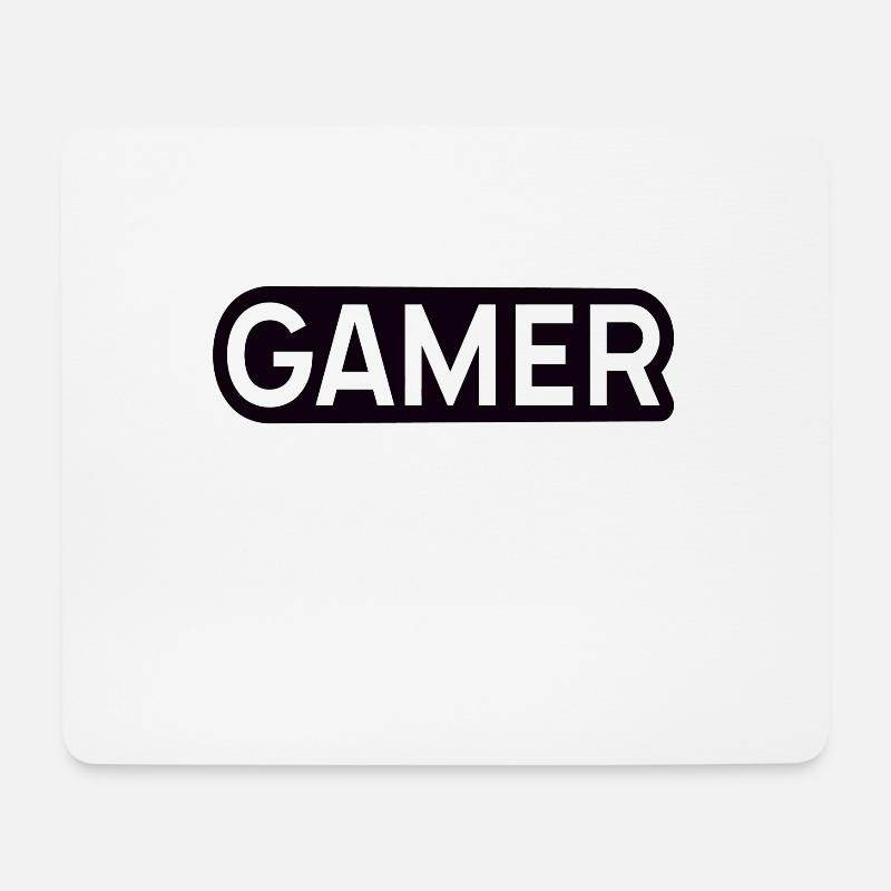 Gaming - Mousepad (Querformat) - Weiß