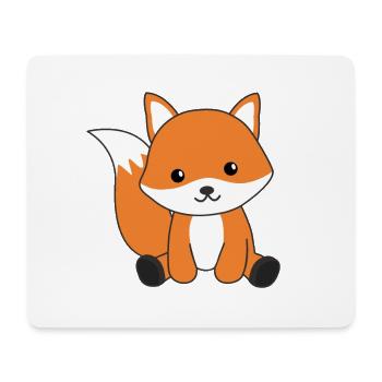 Fox Cute Forest Animal Foxes Red Fox - Mouse Pad (horizontal) - white - Front