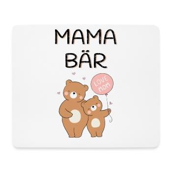 Mama Bär - Mousepad (Querformat) - Weiß - Vorne