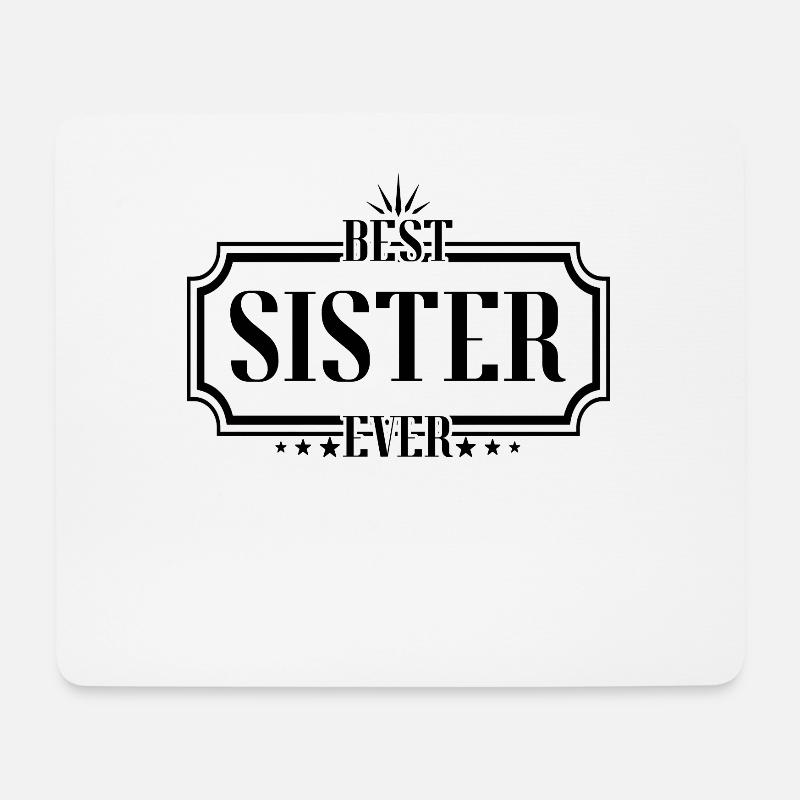 beste Schwester - Mousepad (Querformat) - Weiß