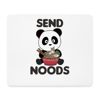 Panda send noods Ramen Süße Kawaii Nudel - Mousepad (Querformat) - Weiß - Vorne