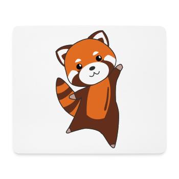 Roter Panda süße Tiere für Kinder Kawaii - Tapis de souris (format paysage) - blanc - Devant