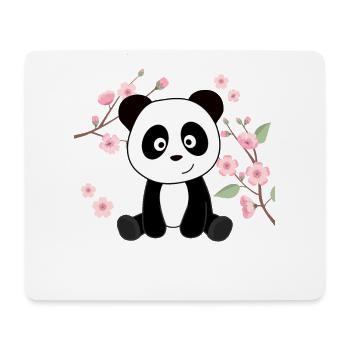 Panda süße Tiere für Kinder Kawaii Pandas Bären - Tapis de souris (format paysage) - blanc - Devant