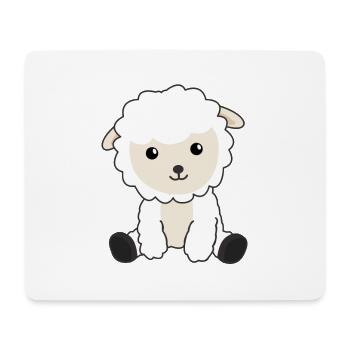 Sheep sweet sheep Wool funny animals baby lamb - Mouse Pad (horizontal) - white - Front